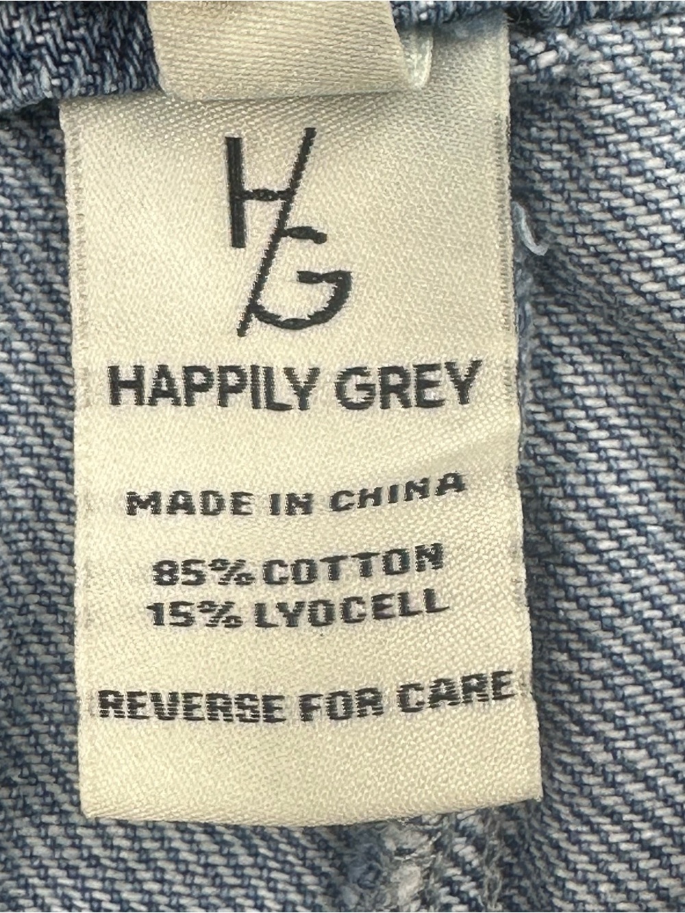 Happily Grey Women’s Wide Leg Denim Pants Size 13/31 Blue High Rise Lyocell - Picture 11 of 11